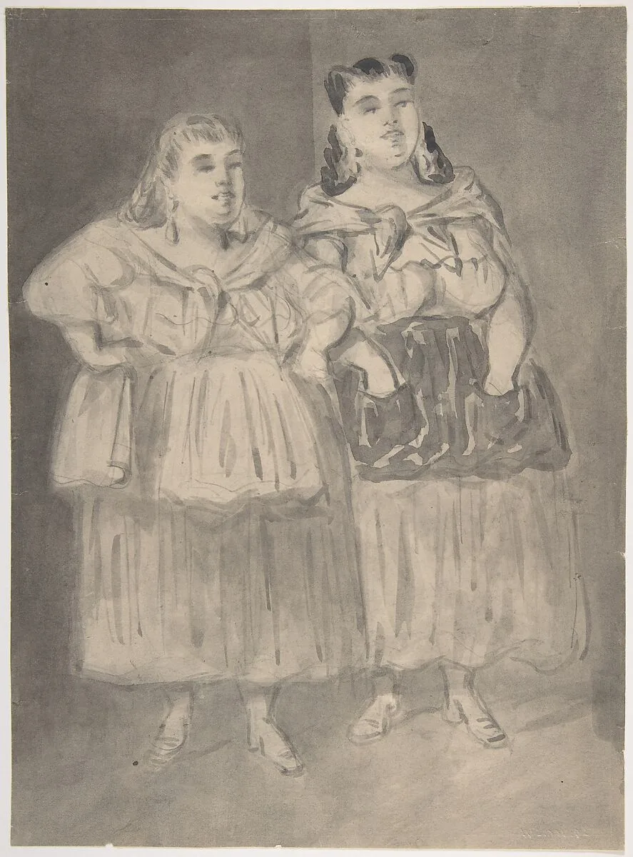 Two Fat Peasant Women — Constantin Guys