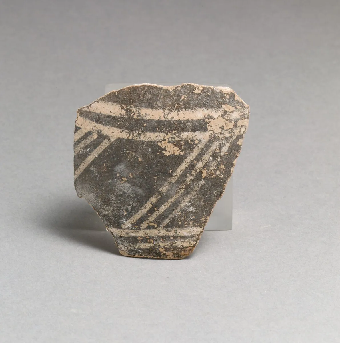 Terracotta rim fragment with triglyph and metope motif — Unknown