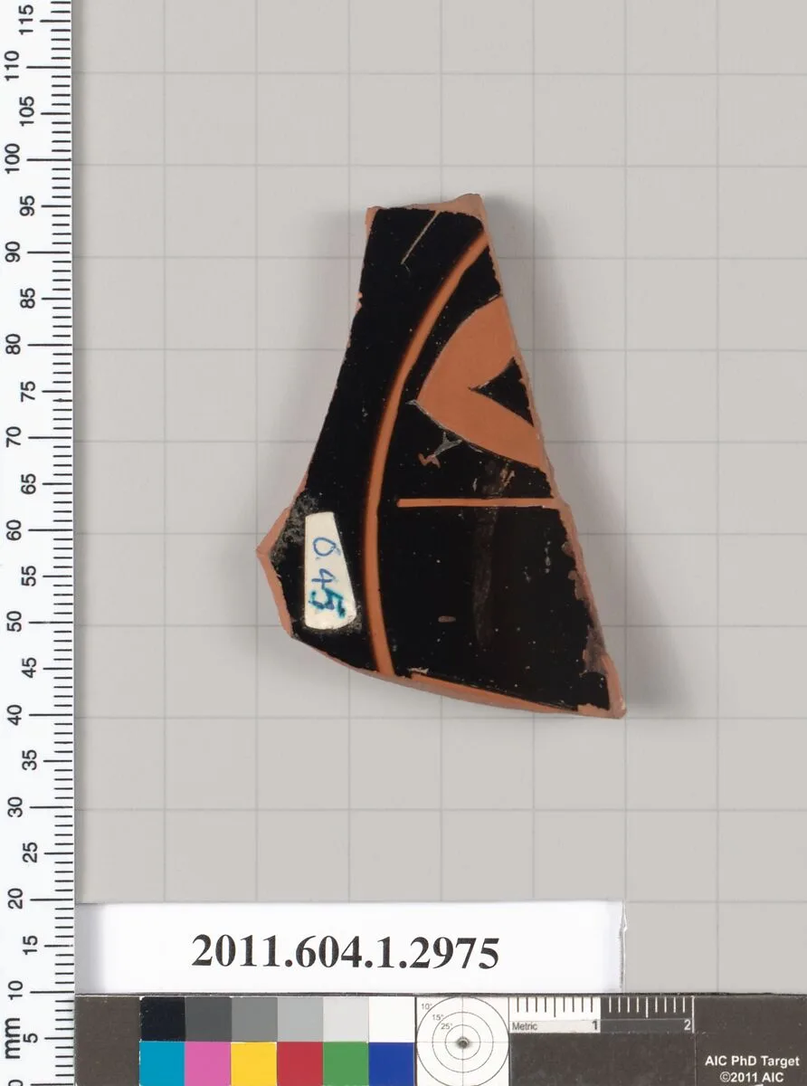 Terracotta fragment of a kylix (drinking cup) — Unknown