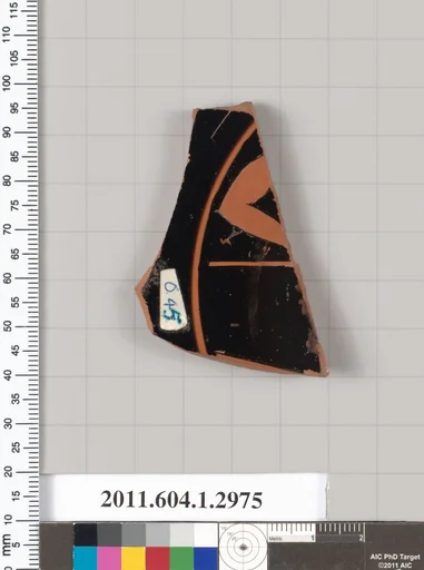 Terracotta fragment of a kylix (drinking cup)