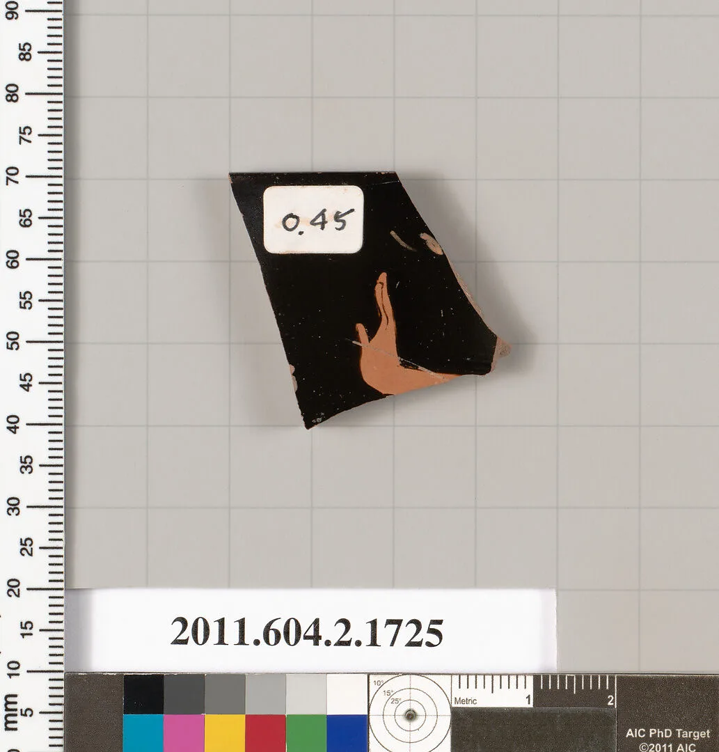 Terracotta rim fragment of a skyphos (deep drinking cup) — Unknown