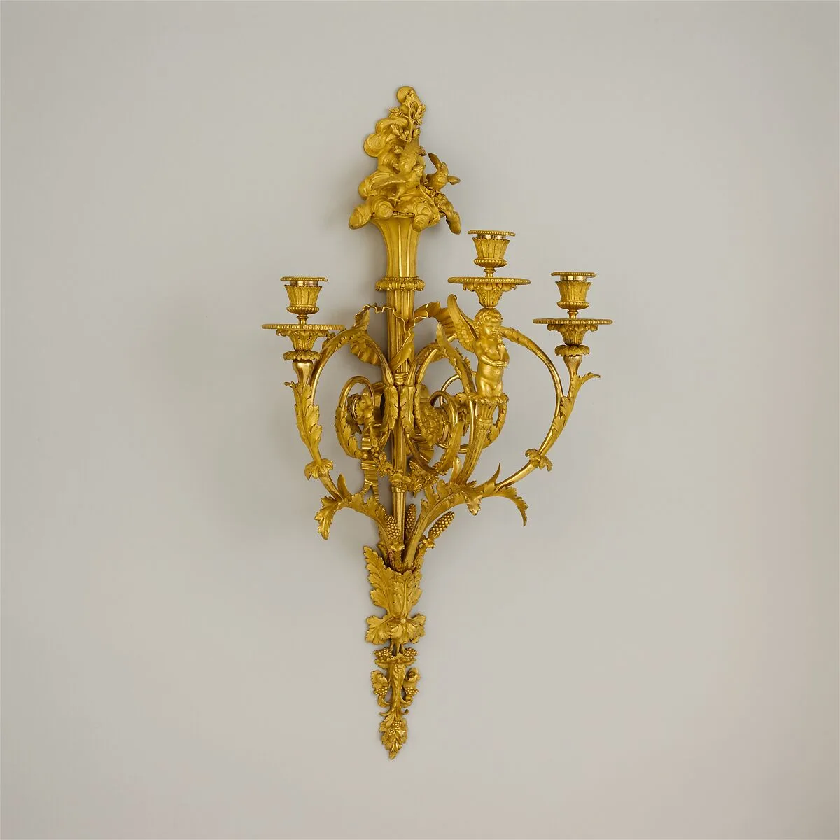 Three-light wall brackets (set of four) — F. L. Feuchère père