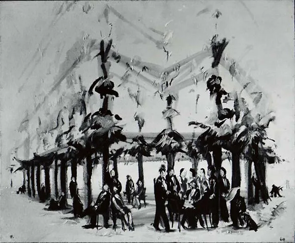 Study for Luxembourg Scene — Jean Hélion