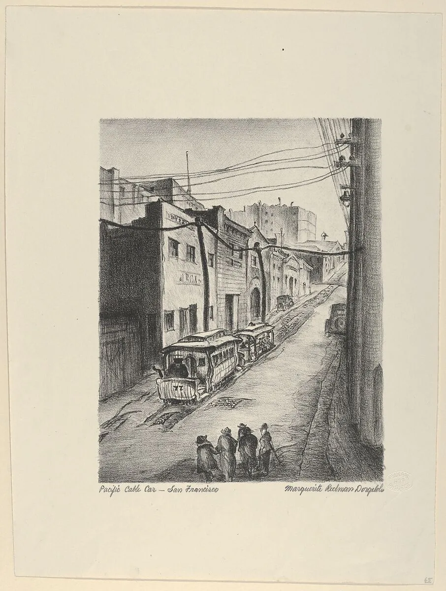 Pacific Cable Car, San Francisco — Marguerite Redman Dorgeloh|WPA