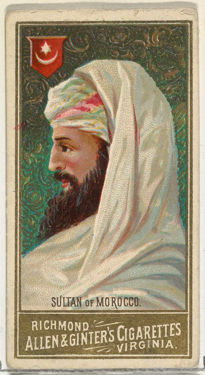 Sultan of Morocco, from World's Sovereigns series (N34) for Allen & Ginter Cigarettes — Allen & Ginter