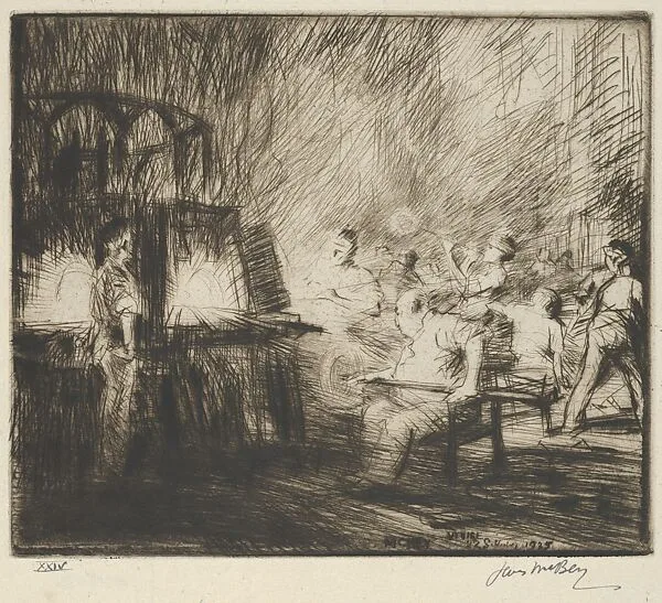 Glass Blowers, Murano — James McBey