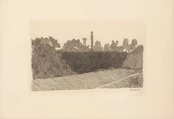 View of Montagnola di Bologna — Giorgio Morandi