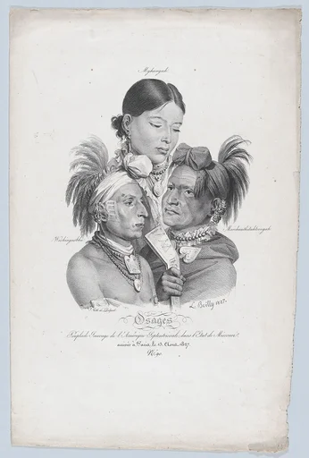 Osages: A Small Savage Tribe from North America, in the State of Missouri
