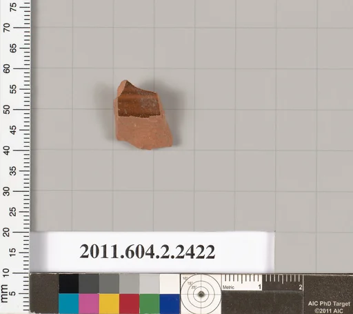 Terracotta fragment of a closed shape