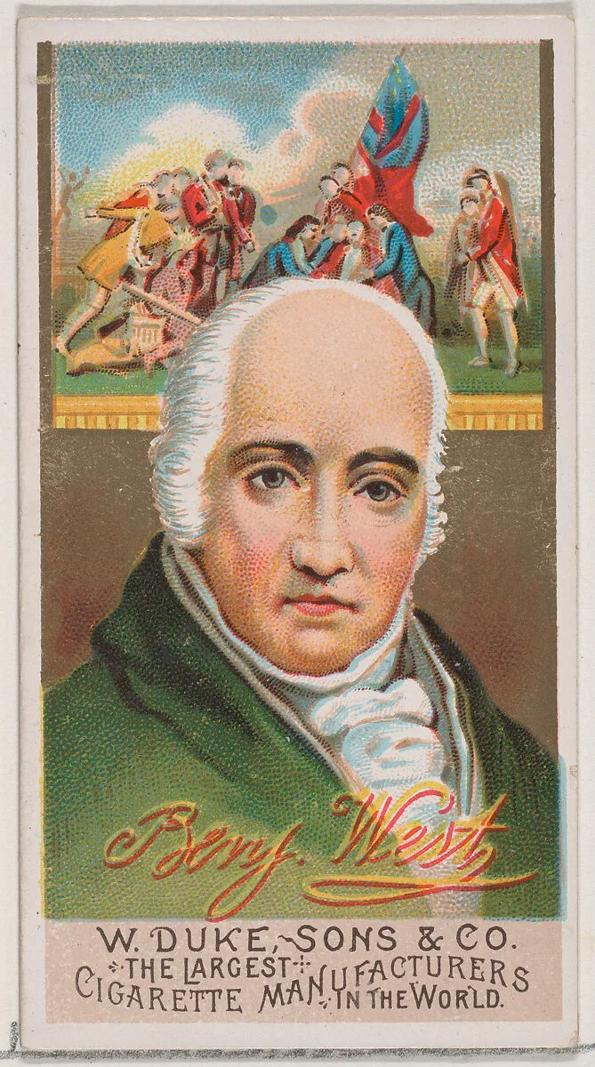 Benjamin West, from the series Great Americans (N76) for Duke brand cigarettes — W. Duke, Sons & Co.