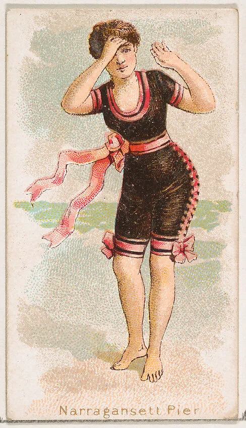 Narragansett Pier, from the Fancy Bathers series (N187) issued by Wm. S. Kimball & Co. — William S. Kimball & Company