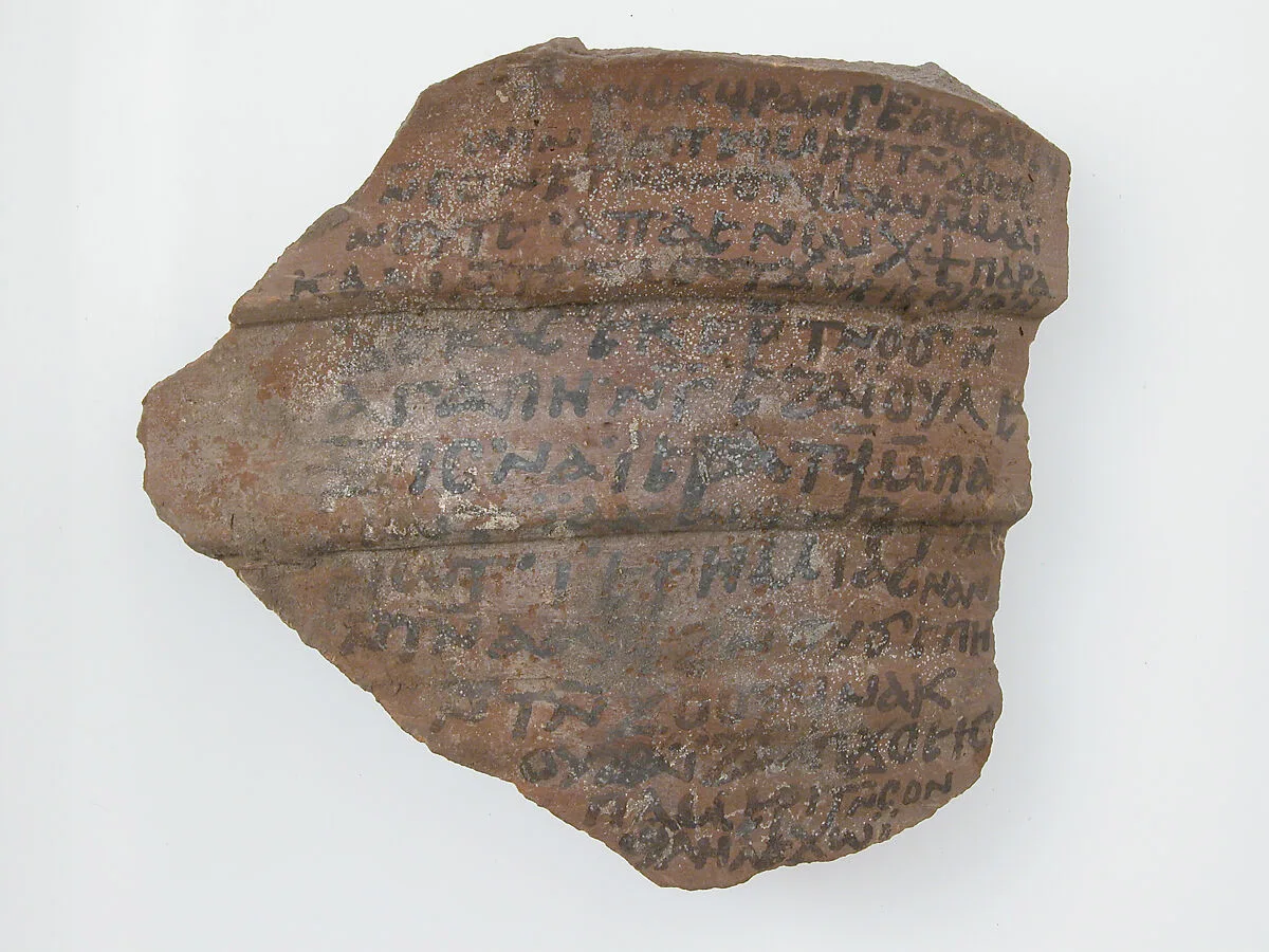 Ostrakon with a Letter from Frange to Enoch — Unknown
