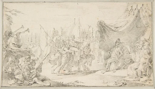 Illustration for a Book: General Carried in Triumph