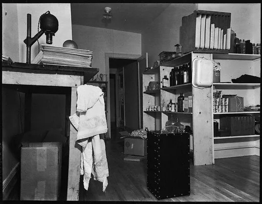 [Interior View of Walker Evans's Darkroom, 201 East 93rd Street, New York City]