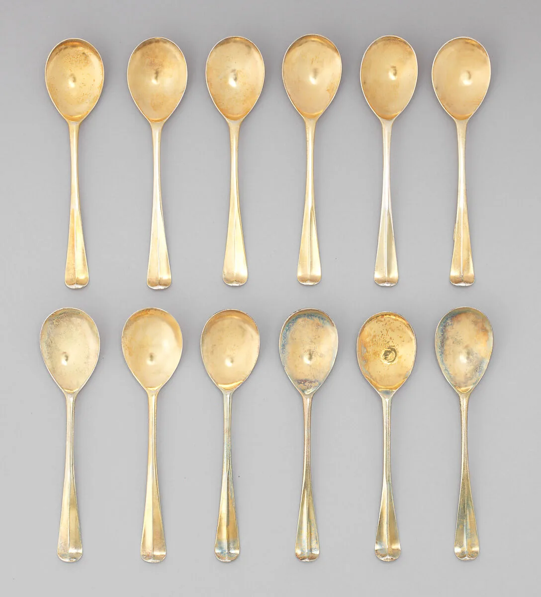 Two dessert spoons — Hester Bateman