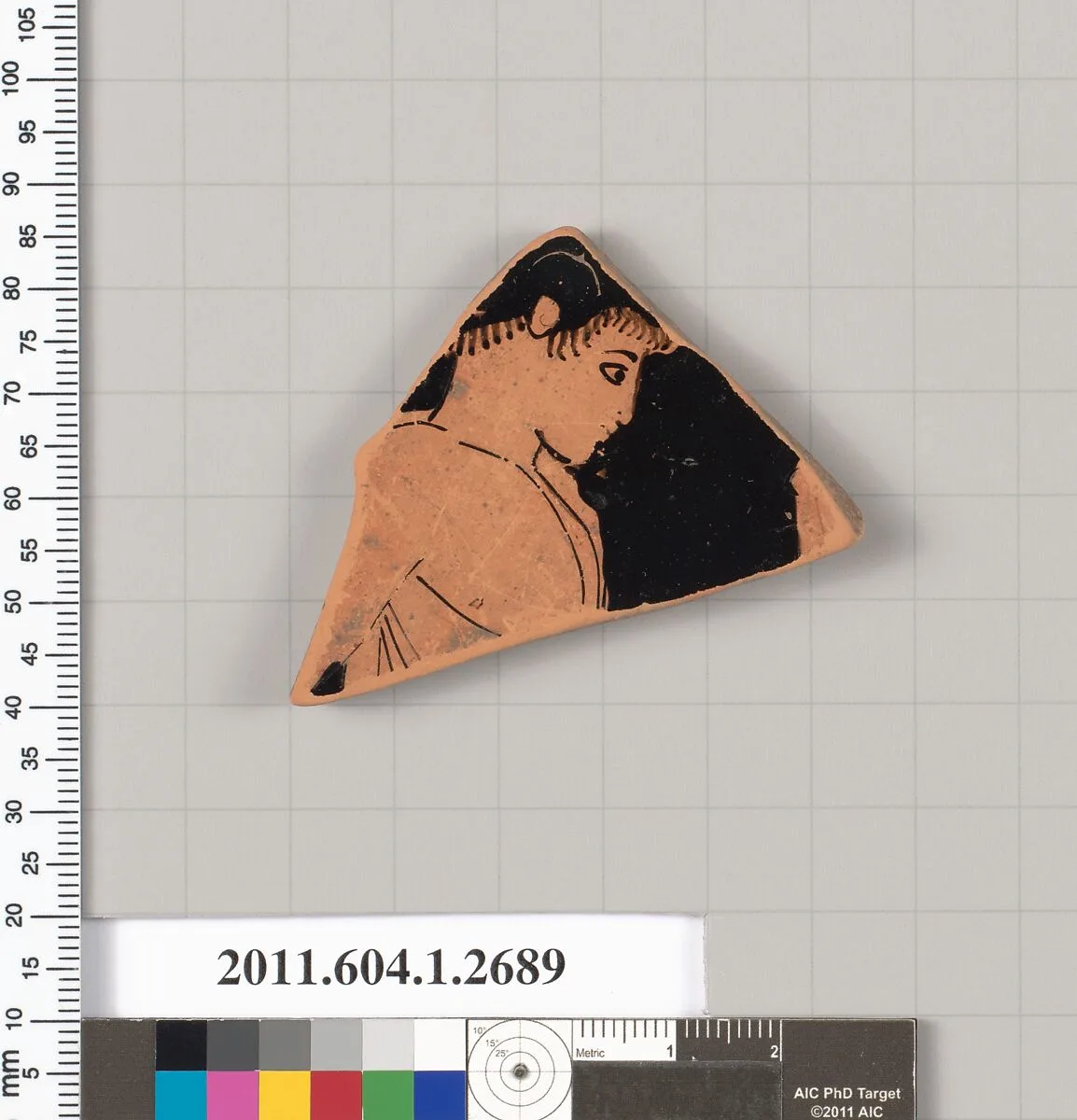 Terracotta fragment of a kylix (drinking cup) — Unknown