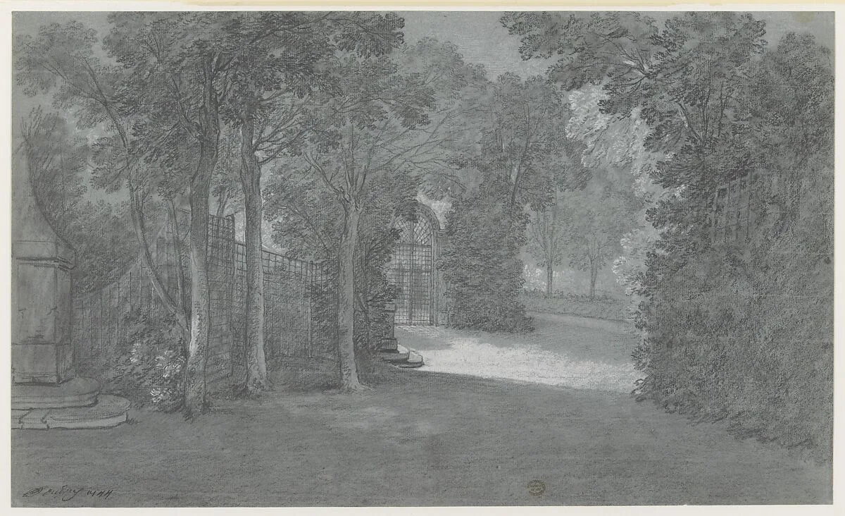 View in the Gardens of Arcueil — Jean-Baptiste Oudry