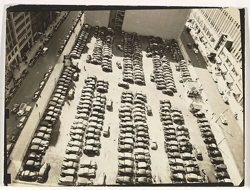 [Aerial View, Parking Lot, New York]