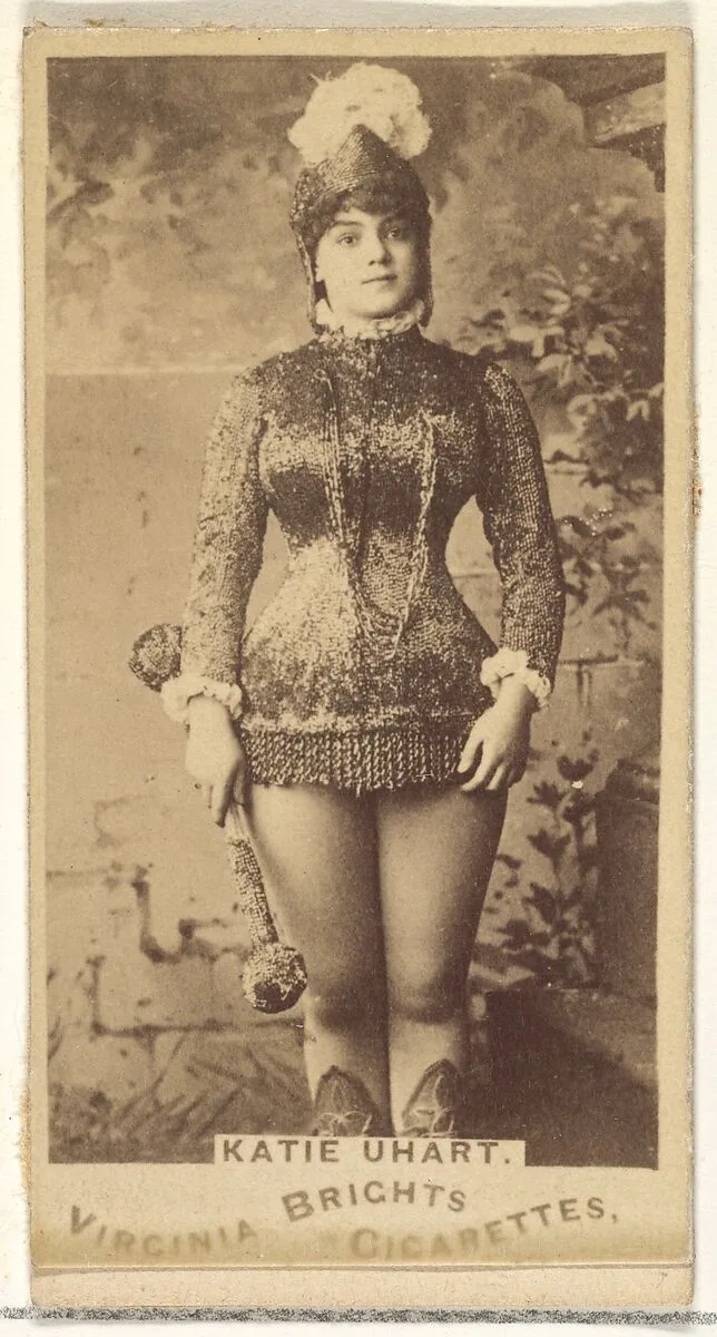 Katie Uhart, from the Actors and Actresses series (N45, Type 1) for Virginia Brights Cigarettes — Allen & Ginter