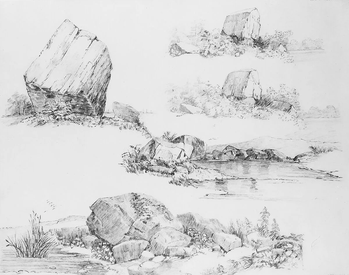 Study of Rocks — John William Casilear
