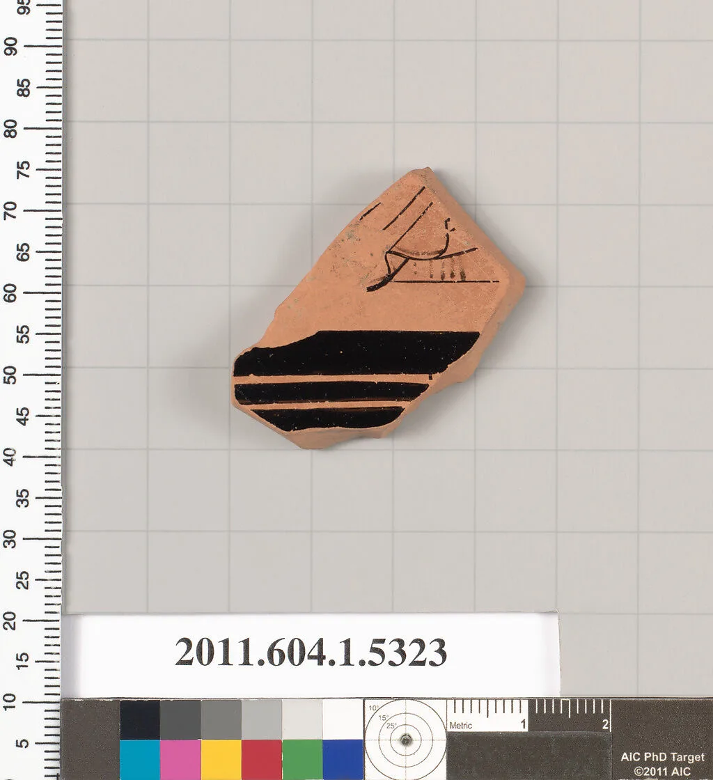 Terracotta fragment of a kylix (drinking cup) — Unknown