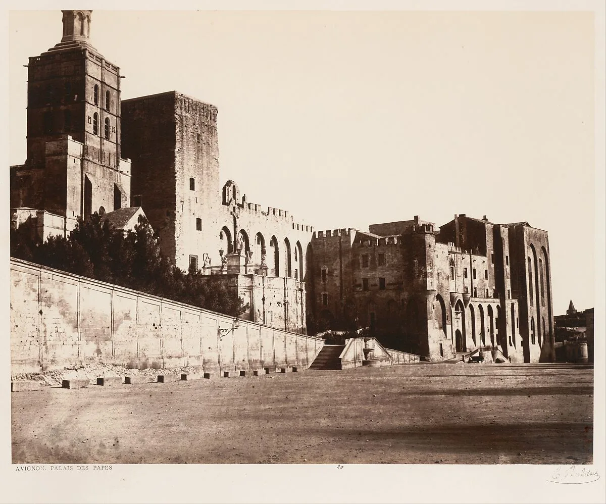 Avignon, Palais des Papes — Edouard Baldus