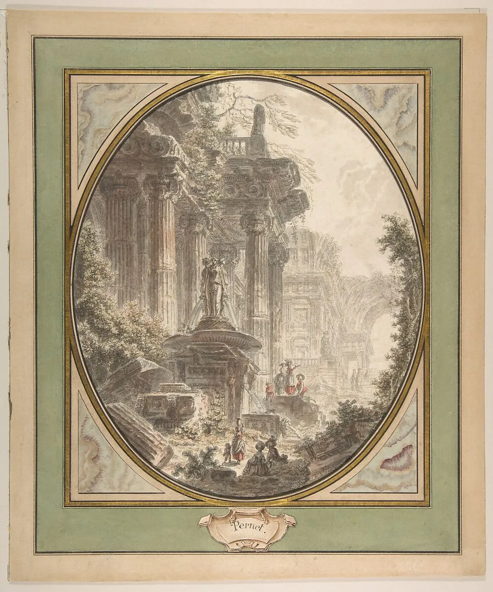 Architectural Capriccio — Jean Henri Alexandre Pernet