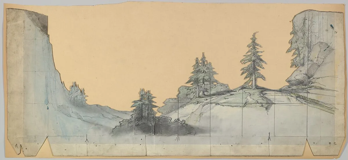 Design for a Stage Set — Eugène Cicéri