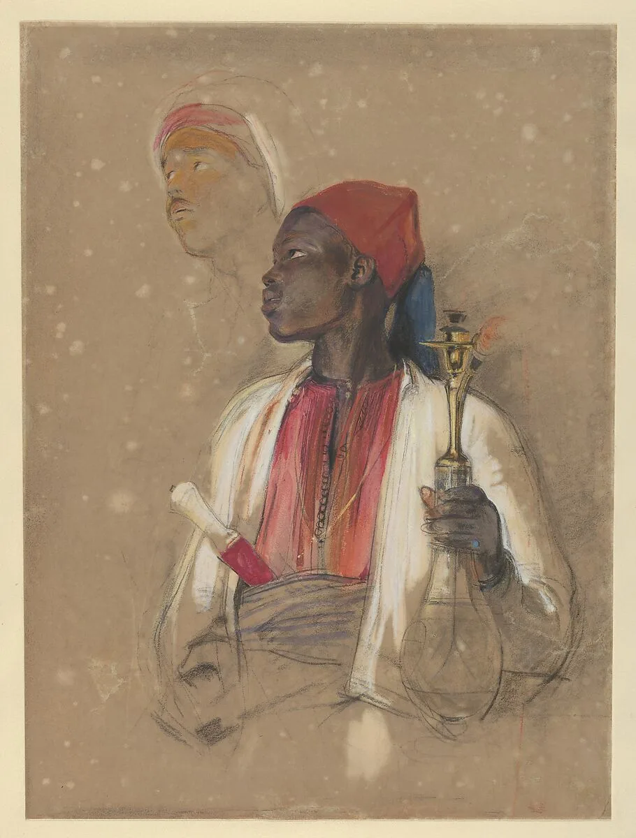 Study for "The Pipe Bearer" — John Frederick Lewis