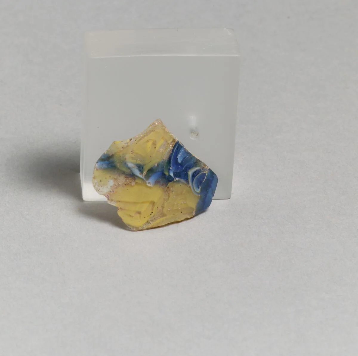 Glass mosaic fragment — Unknown