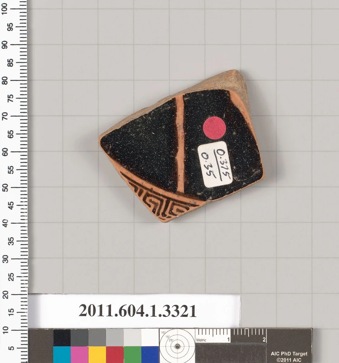 Terracotta fragment of a kylix (drinking cup) — Unknown