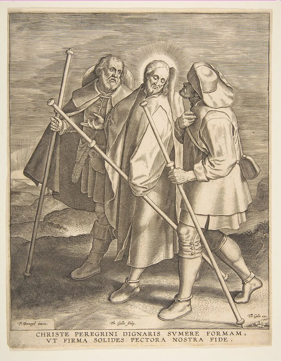 Christ and the Disciples on the Way to Emmaus — Pieter Bruegel the Elder|Philips Galle