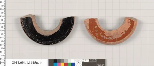 Terracotta fragments of kylikes (drinking cups)
