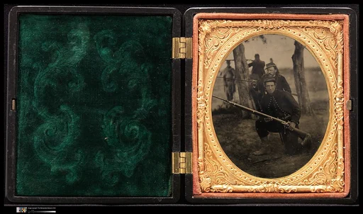 [Pennsylvania Zouave Soldiers in Field]