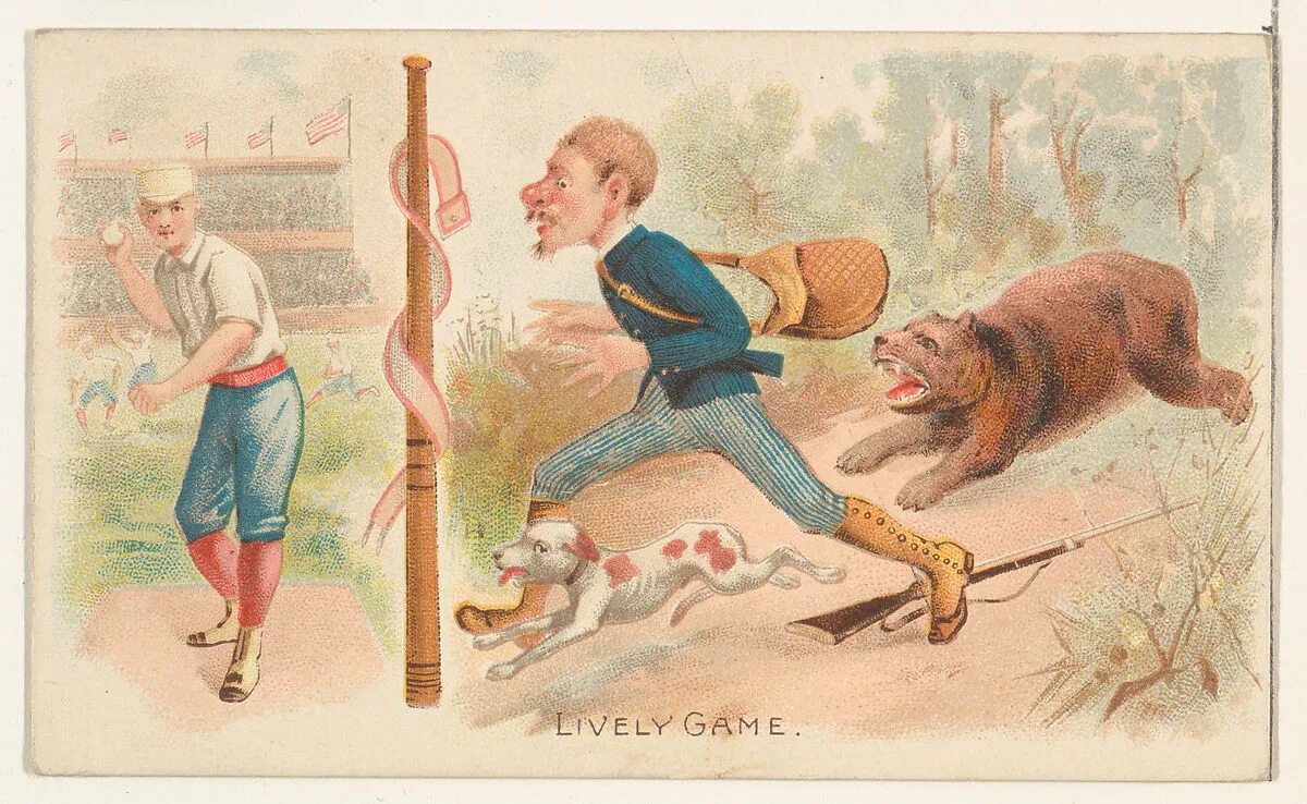 Lively Game, from the Talk of the Diamond set (N135) issued by Duke Sons & Co., a branch of the American Tobacco Company — Schumacher & Ettlinger|W. Duke, Sons & Co.|American Tobacco Company