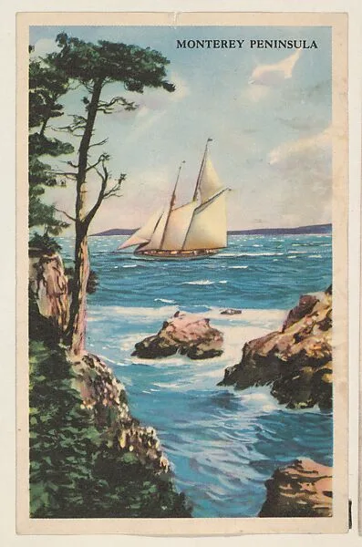 Monterey Peninsula, bakery card from the Nature's Splendor series (D39-7), issued by Bell Bakeries, Inc. — Bell Bakeries, Inc.