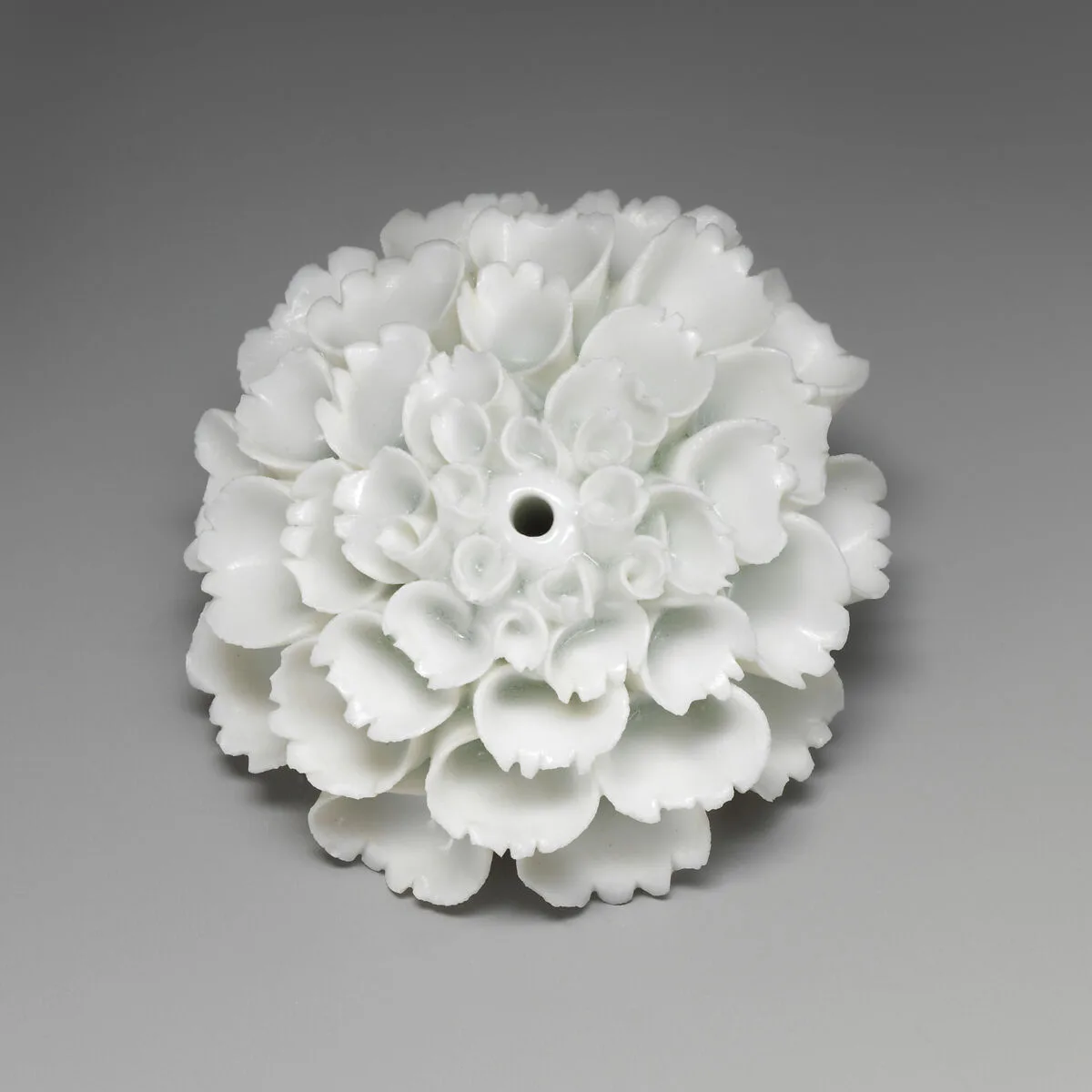 Porcelain flower (one of a set of nine) — Unknown