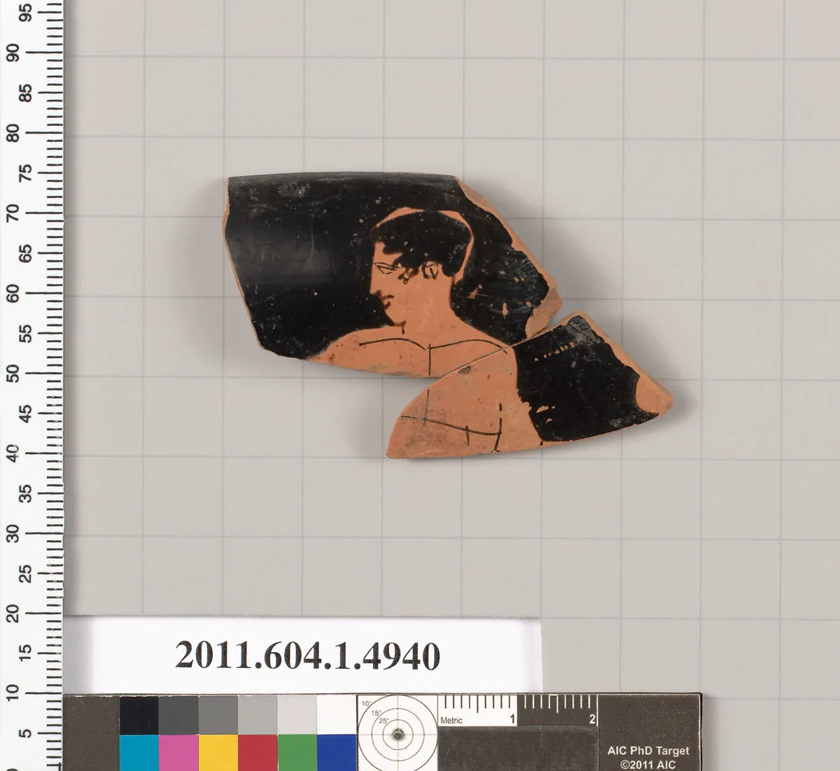 Terracotta rim fragment of a kylix (drinking cup) — Unknown