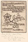 New Year's Wishes for 1953, with a flower — Marcus Behmer