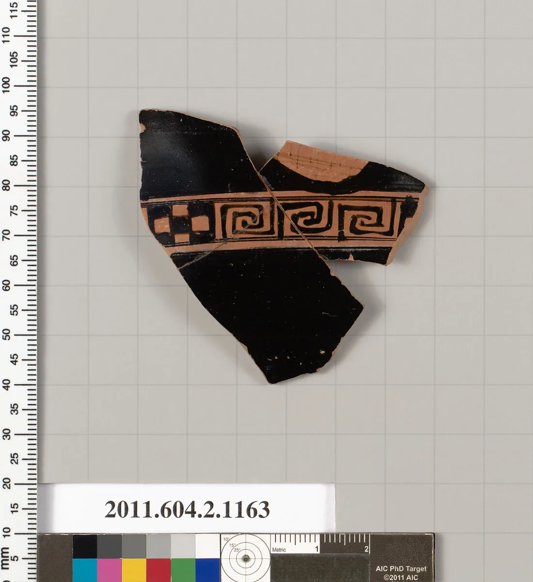 Terracotta fragment of a skyphos (deep drinking cup) — Unknown