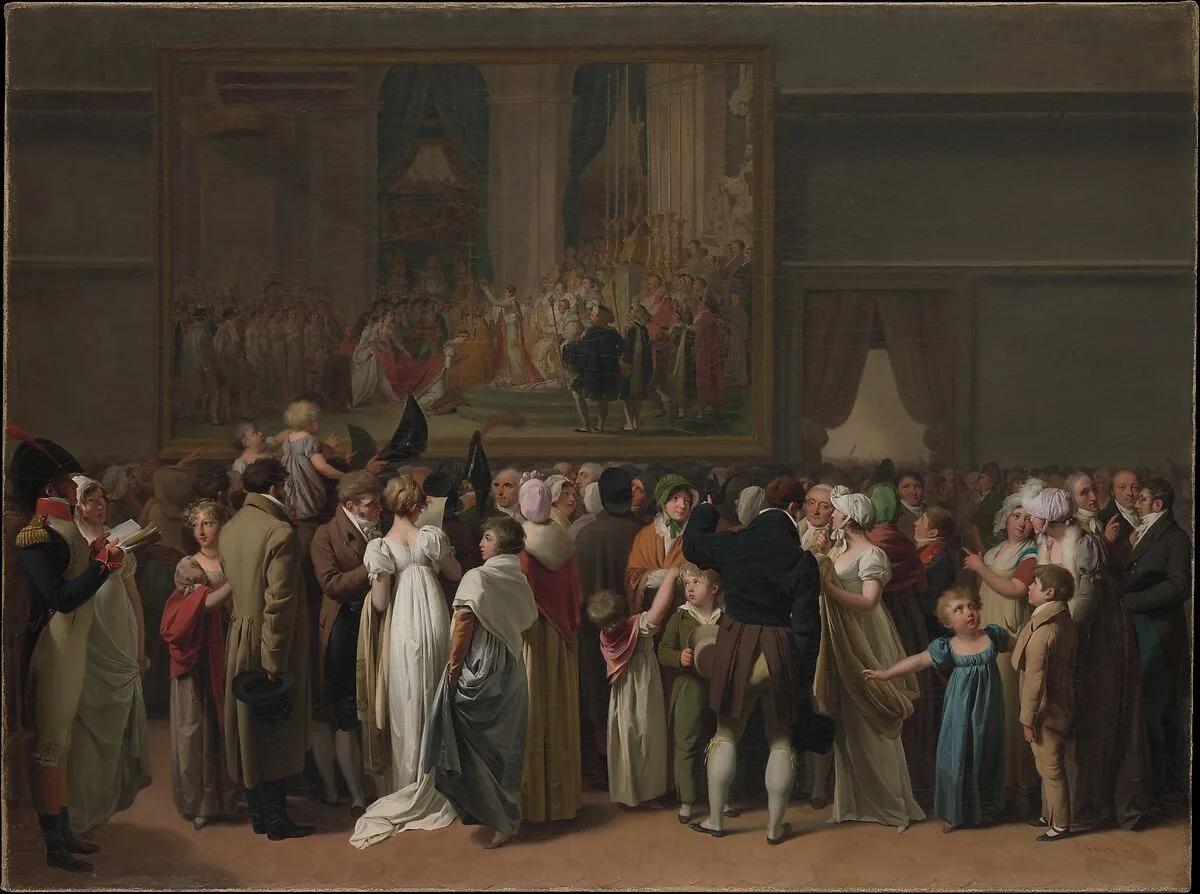 The Public Viewing David’s "Coronation" at the Louvre — Louis Léopold Boilly