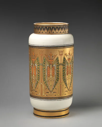 Vase with "Old Bogey" pattern