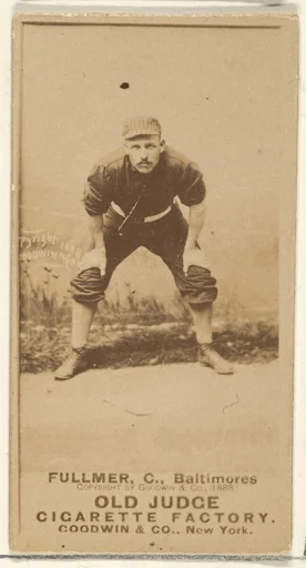 Fullmer, Catcher, Baltimore Orioles, from the Old Judge series (N172) for Old Judge Cigarettes