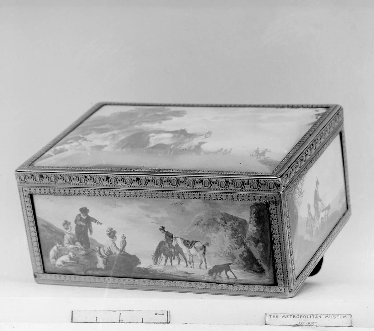 Snuffbox with hunting scenes — J.D.|Nicolas Antoine Taunay|Francesco Casanova