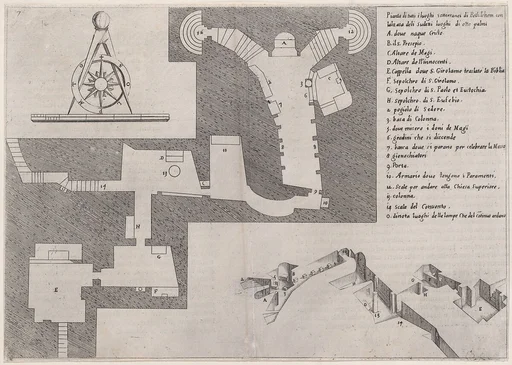 6th Plate, from Trattato delle Piante & Immagini de Sacri Edifizi di Terra Santa (Treatise of the Plans & Images of the Sacred Buildings of the Holy Land)