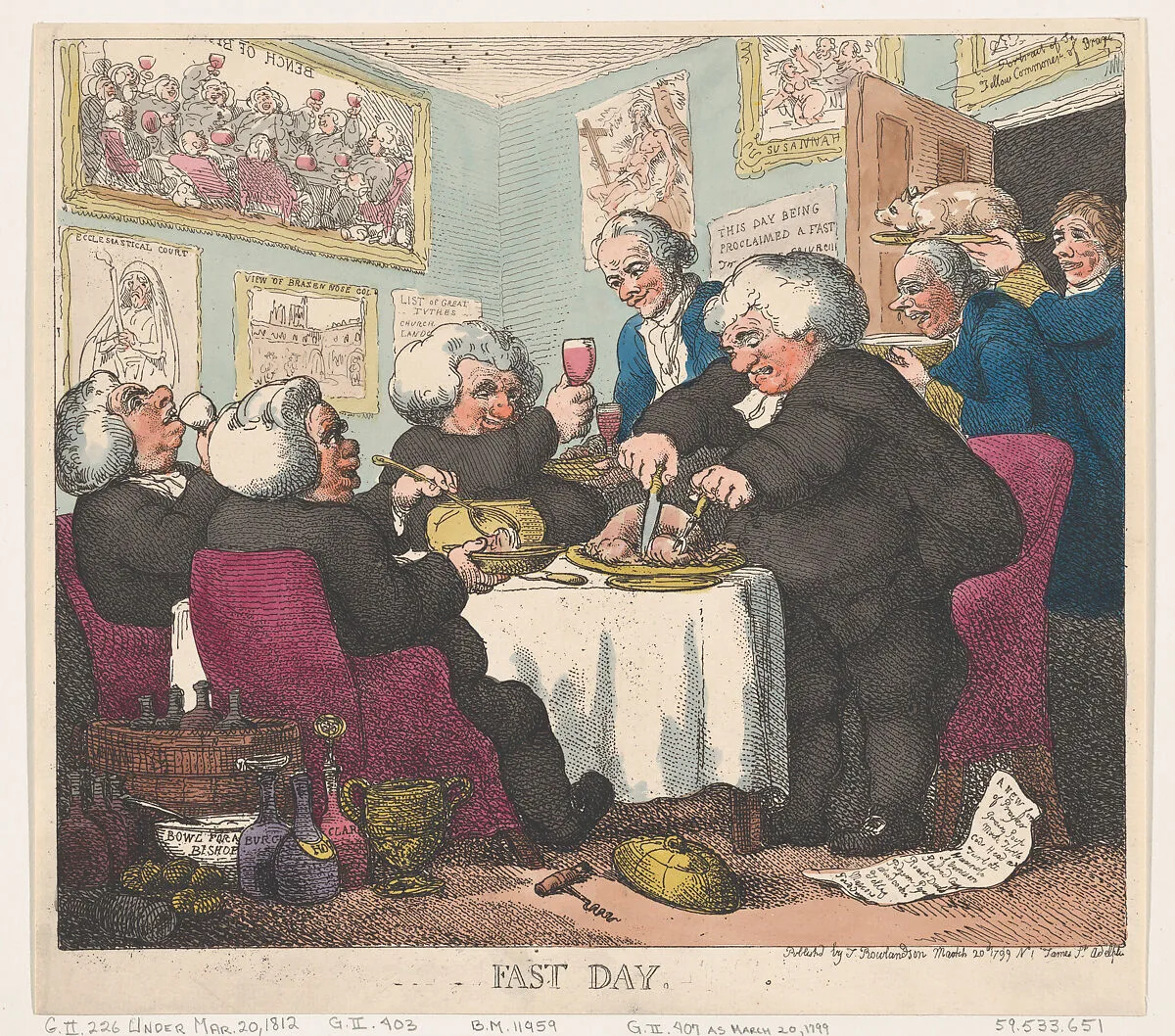 Fast Day — Thomas Rowlandson