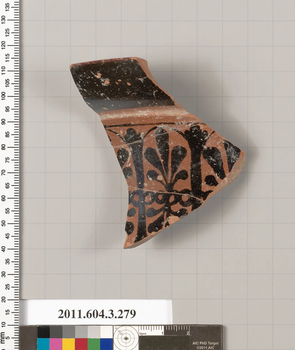 Terracotta fragment of a neck-amphora (jar) — Unknown