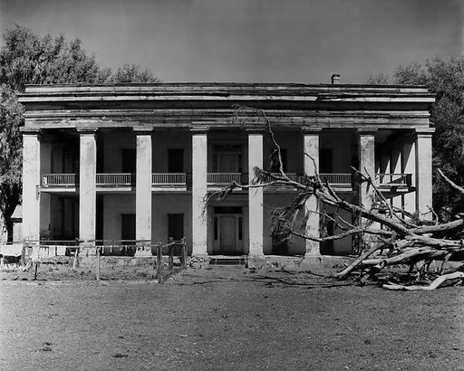 [Belle Helene Plantation House with Uprooted Tree, Louisiana]