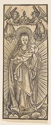 Madonna in Glory Crowned by Angels (Schr. 1111c)