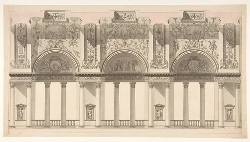 Section of a "Galerie dans le palais d'un souverain"